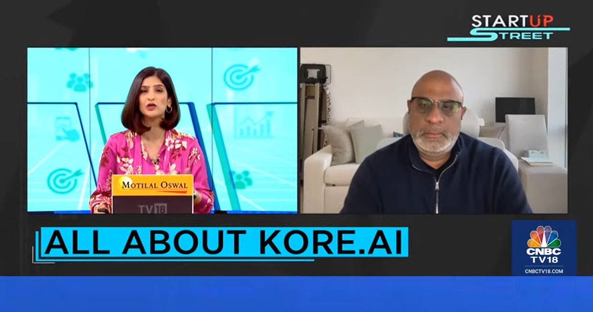 Kore.ai On The CNBC TV18 Special Program Startup Street