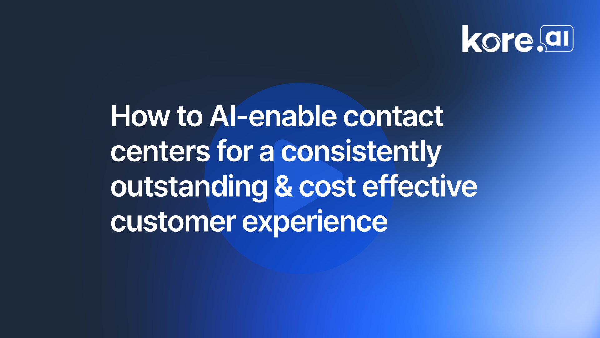 AI Enabled ContactCentersVideo